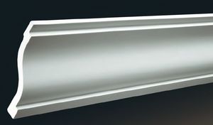 Ceiling cornices with smooth profile