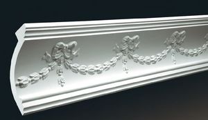 Ceiling cornices with ornaments