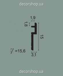 Гладкий карниз Orac Decor C395