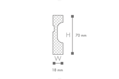 Плинтус из полиуретана NMC FD 7