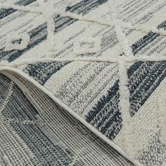 Ковер Стриженный ковер Bilbao Y585A white blue