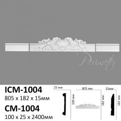 Corner element for moldings Perimeter CM-1004A insert