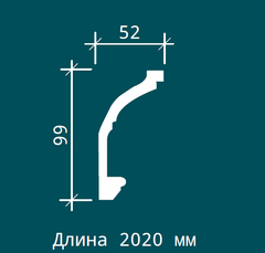 Карниз с орнаментом Европласт 1.50.501
