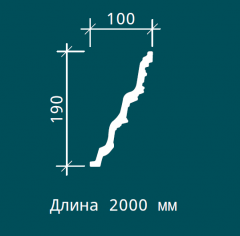 Карниз с орнаментом гибкий Европласт 1.50.502