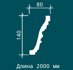 Карниз с орнаментом гибкий Европласт 1.50.503