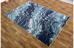 Ковер Стриженный ковер Low Canyon 122ba dblue lblue