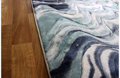 Ковер Стриженный ковер Low Canyon 122ba dblue lblue