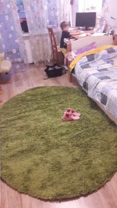 Килим Ворсистий килим Lux Shaggy 1000 green
