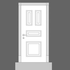 Дверное обрамление Orac Decor Дверная панель D504