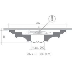 Потолочная розетка Orac Decor R07