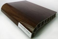 Подоконник пластиковый Sauberg (Сауберг) Орех глянец Sauberg