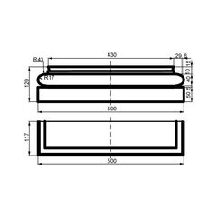 Фасадный подоконник Prestige Decor Основание пилястры PC106