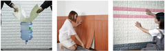 3D панель Sticker wall Самоклеющиеся под кирпич Id 16 Фиолетовый