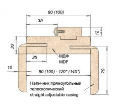Двери Omis T01 ПО NL дуб Ориндж