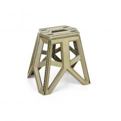 Folding stool Ozgen Plastik, load capacity 150 kg, small, khaki