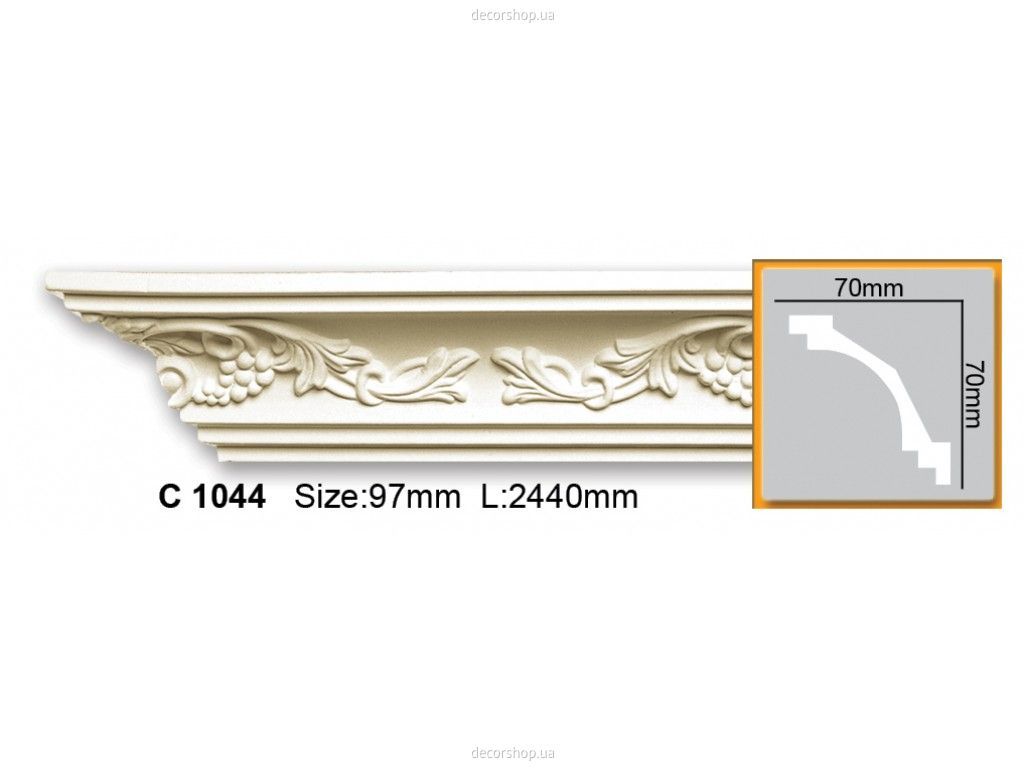 Карниз с орнаментом C 1044 (2.44м) Flexi