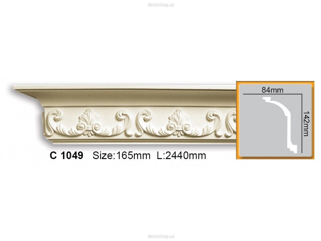 Карниз с орнаментом C 1049 (2.44м) Flexi