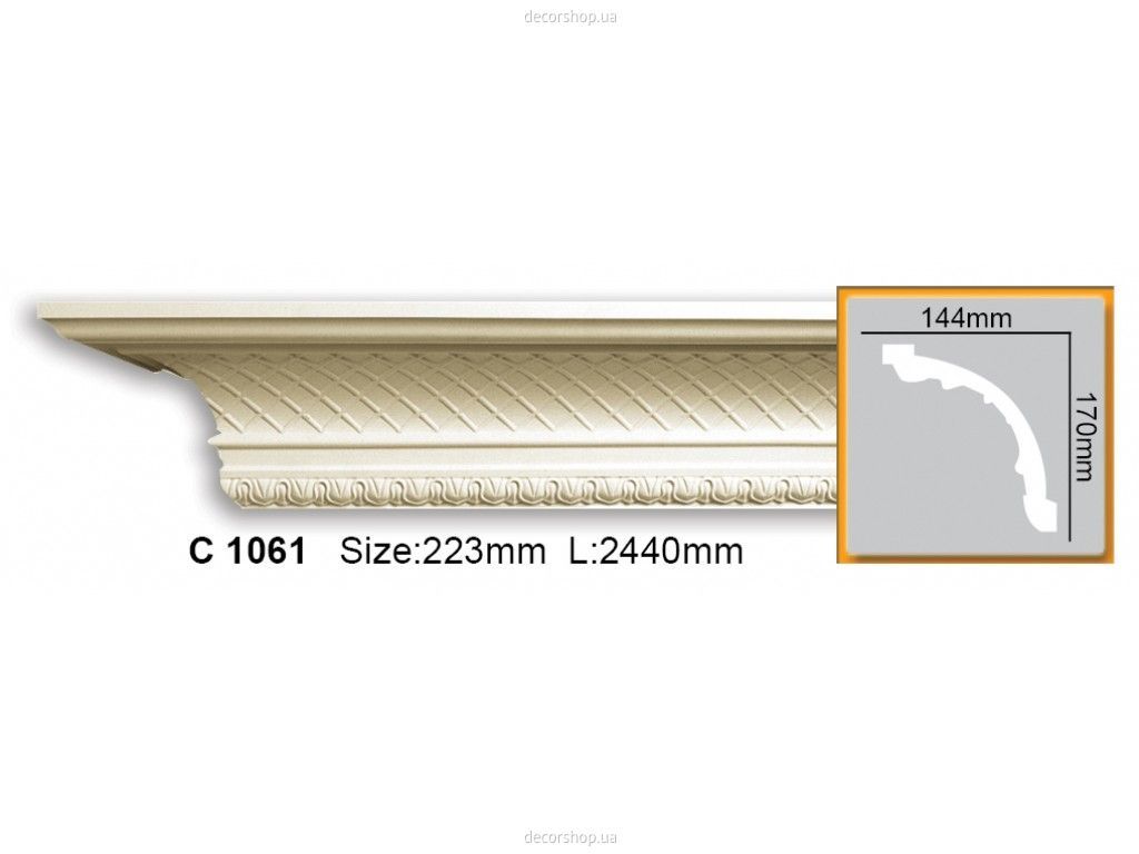 Карниз с орнаментом C 1061 (2.44м) Flexi