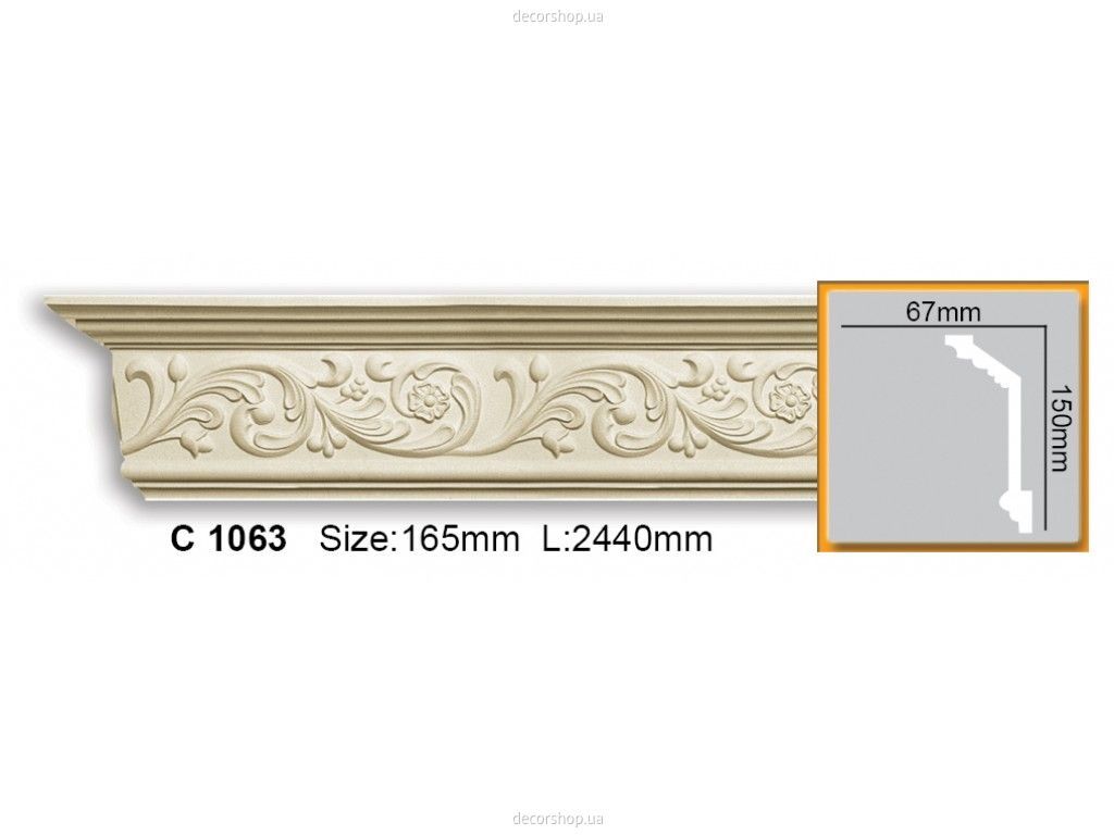Карниз с орнаментом C 1063 (2.44м) Flexi