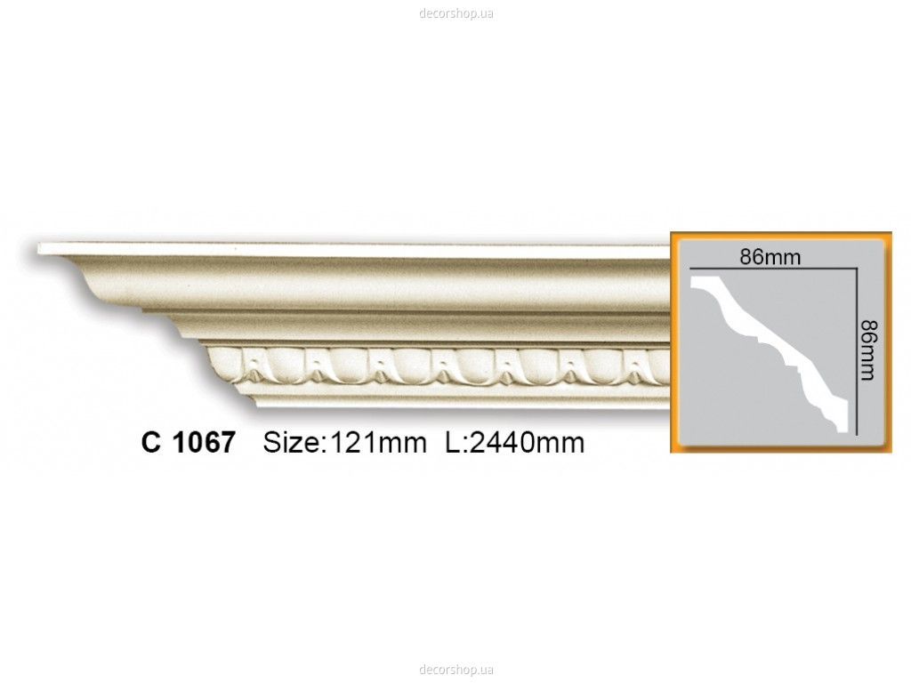 Карниз с орнаментом C 1067 (2.44м) Flexi