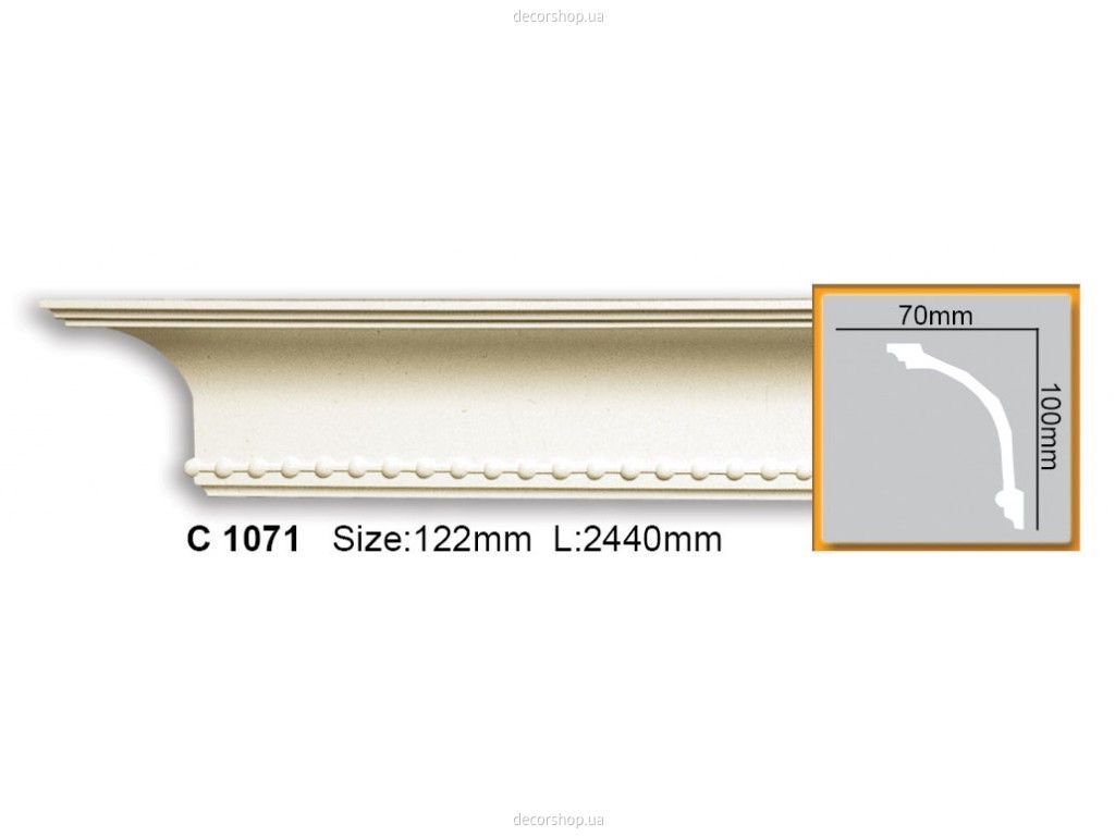 Карниз с орнаментом C 1071 (2.44м) Flexi