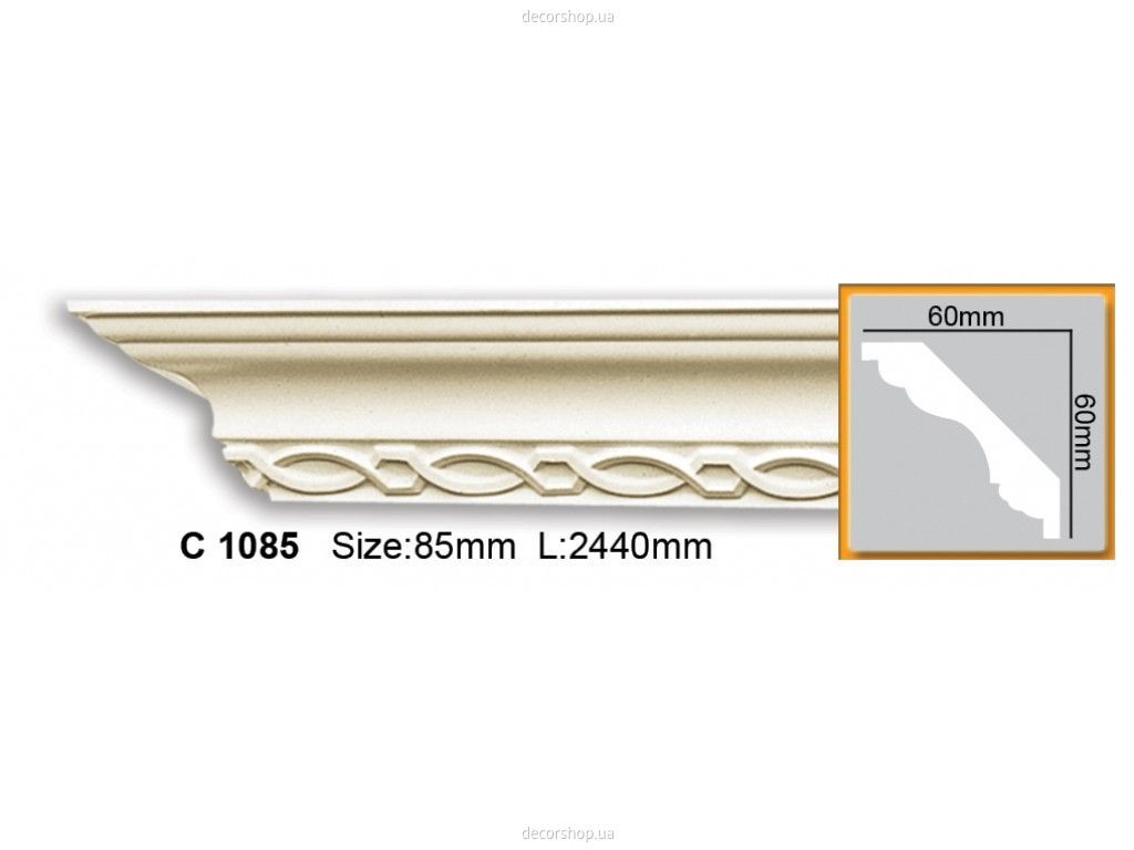 Карниз с орнаментом C 1085 (2.44м) Flexi