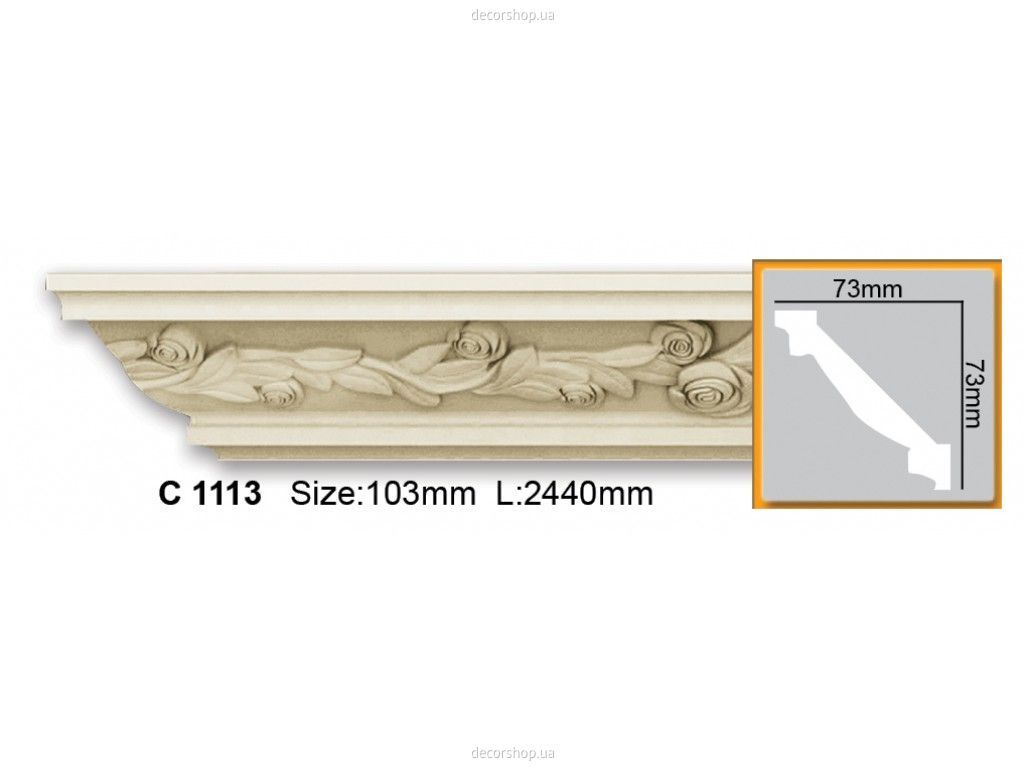 Карниз с орнаментом C 1113 (2.44м) Flexi