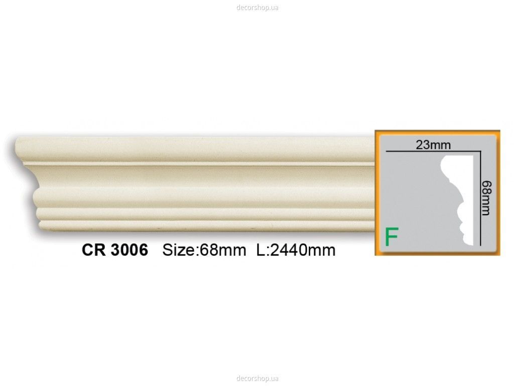 Молдинг CR 3006 (2.44м) Flexi