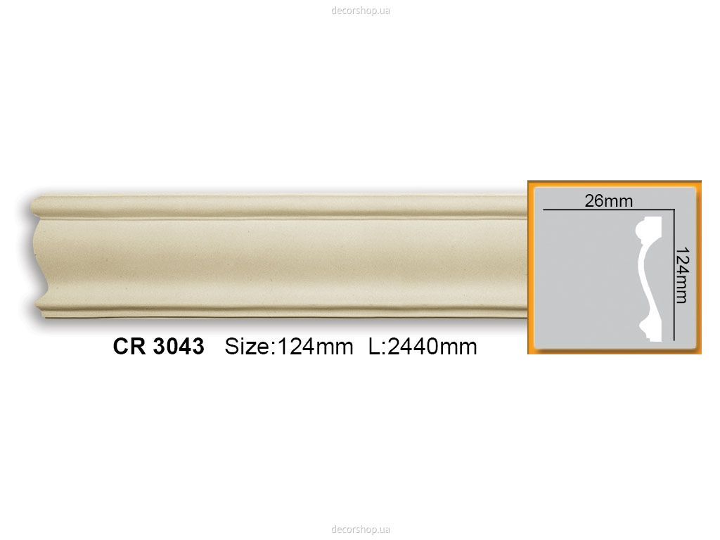 Молдинг CR 3043 (2.44м) Flexi