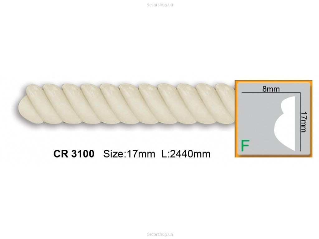 Молдинг CR 3100 (2.44м) Flexi