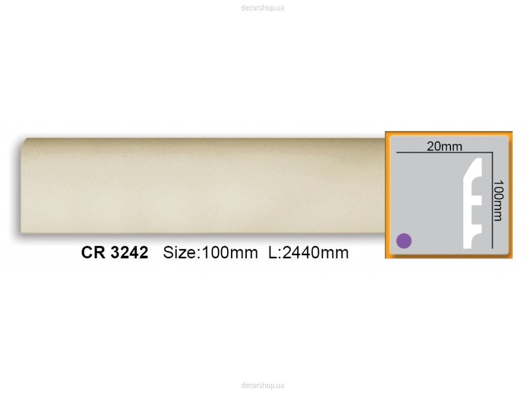 Молдинг CR 3242 (2.44м) Flexi
