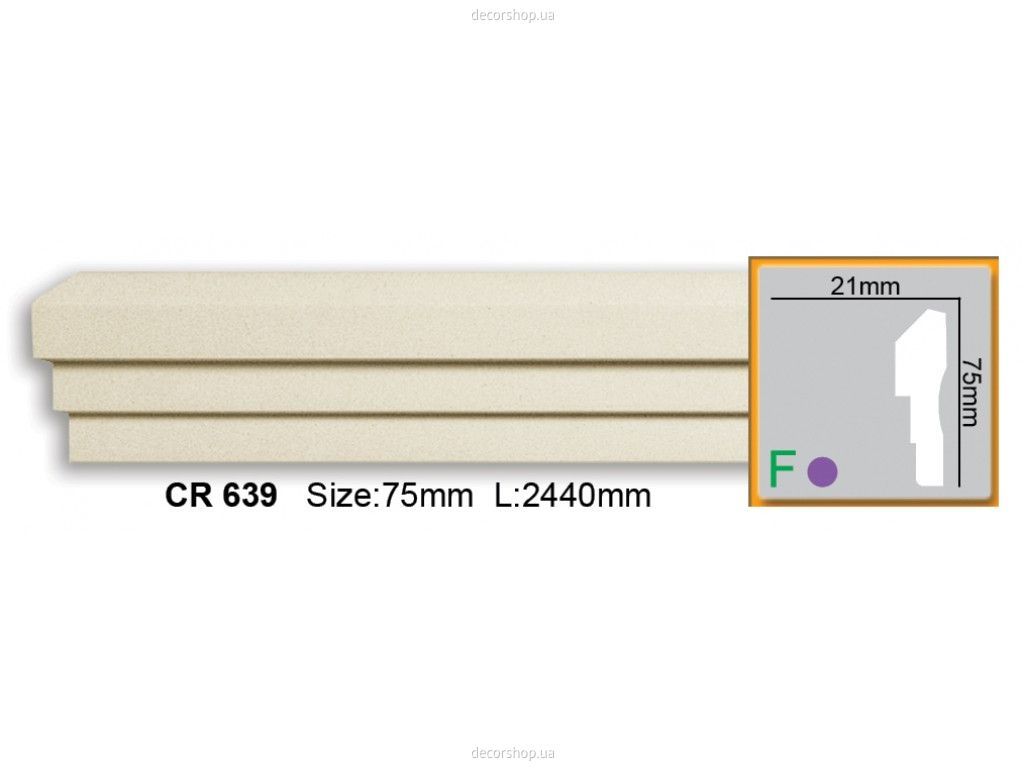 Молдинг CR 639 (2.44м) Flexi
