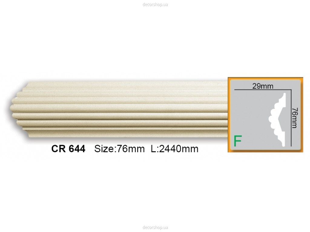 Молдинг CR 644 (2.44м) Flexi