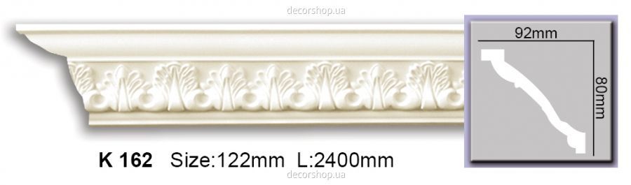 Карниз с орнаментом K162 Flexi