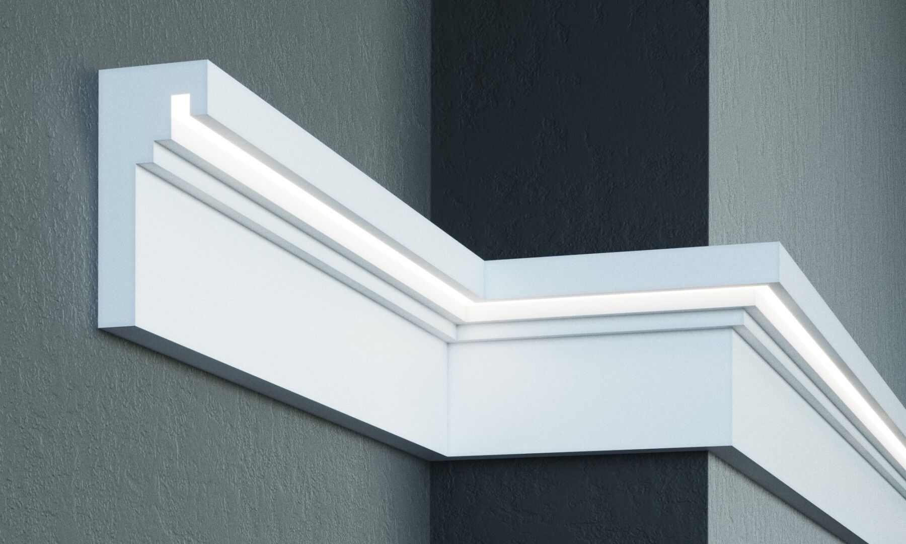 Карниз под подсветку KC 306LED (2.00м) Prestige Decor