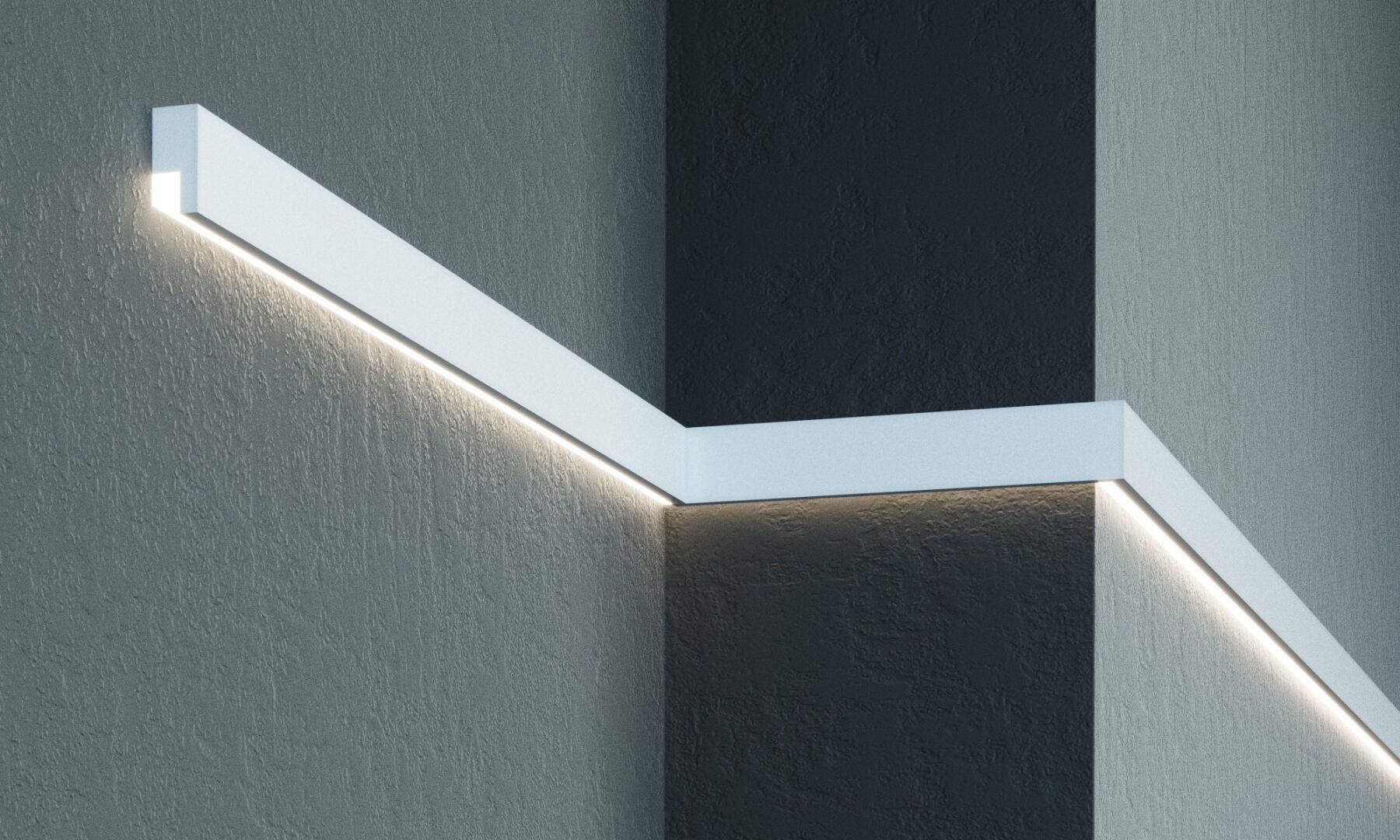 Молдинг MC 301LED (2.00м) Prestige Decor