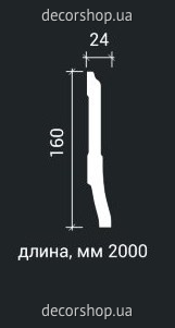 Плинтус из полиуретана ПЛИНТУС 6.53.105