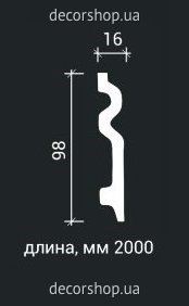 Плинтус из полиуретана ПЛИНТУС 6.53.109