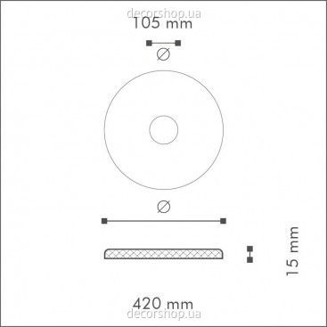Потолочная розетка R 61 NMC