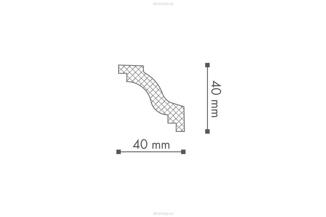Гладкий карниз WT 6 NMC
