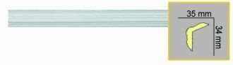 Гладкий карниз K1207 Flexi