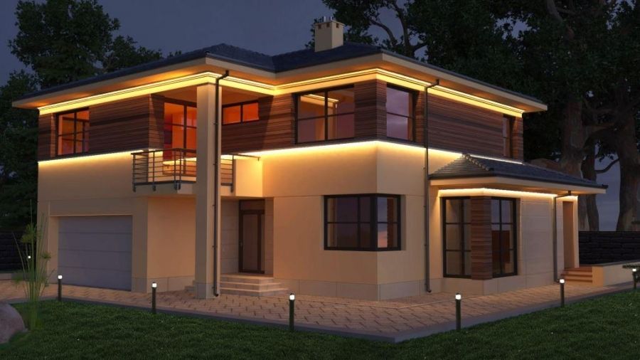 Карниз под подсветку KC 307LED (2.00м) Prestige Decor