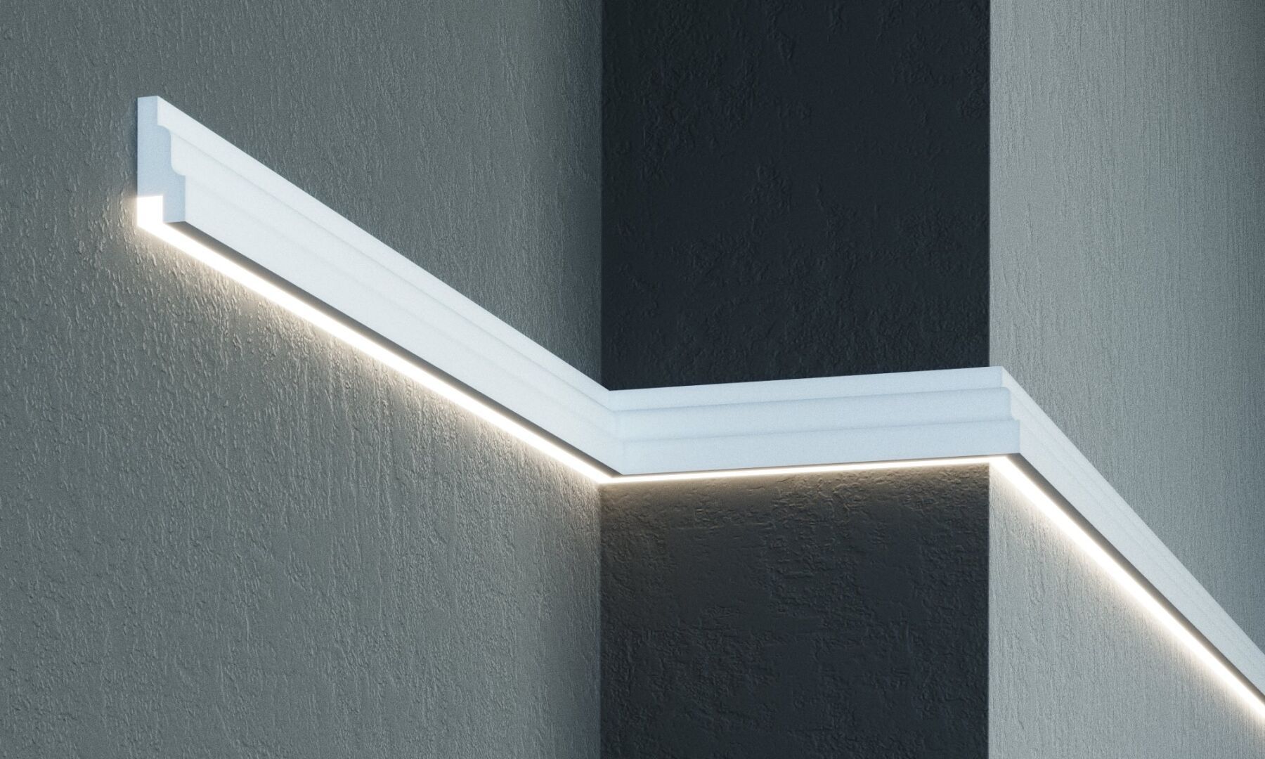 Молдинг MC 302LED (2.00м) Prestige Decor