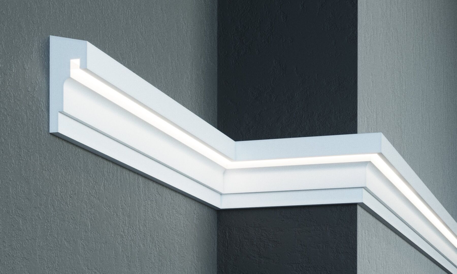 Молдинг MC 307LED (2.00м) Prestige Decor