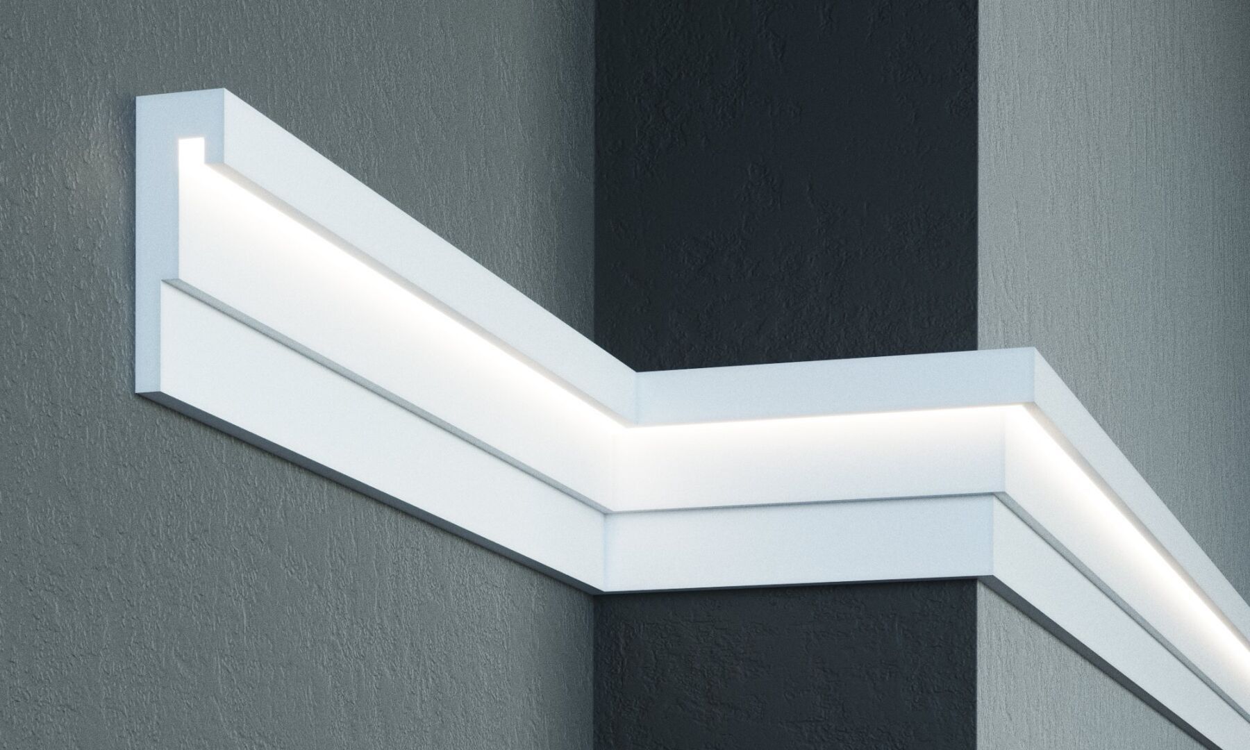 Молдинг MC 308LED (2.00м) Prestige Decor