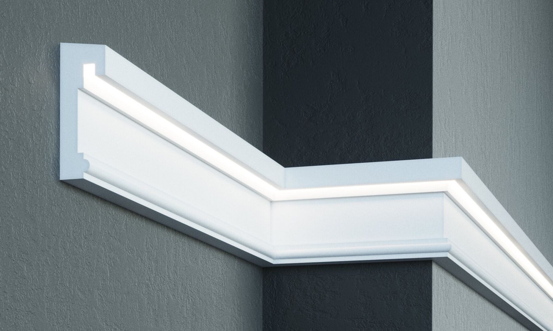 Молдинг MC 309LED (2.00м) Prestige Decor