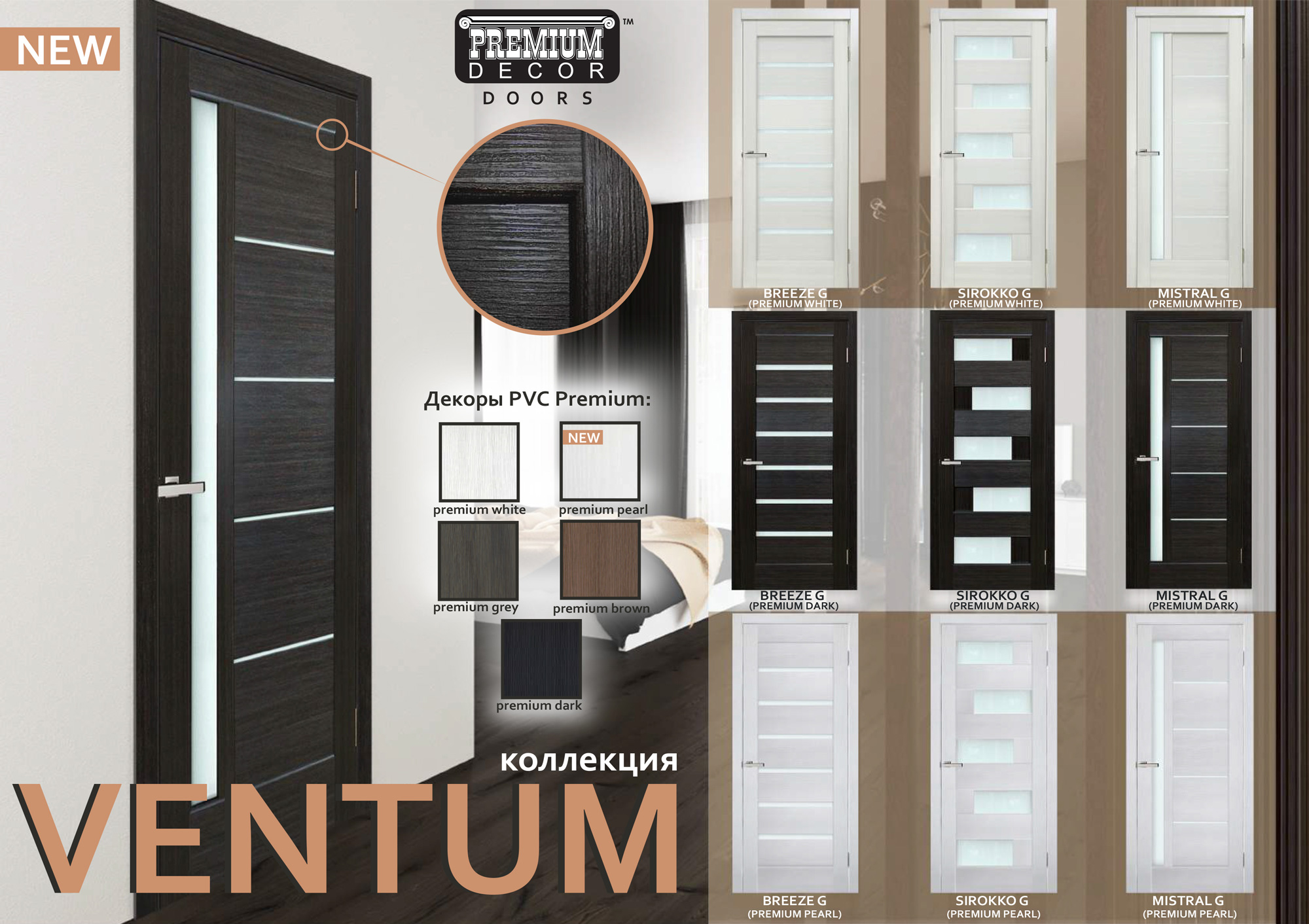 Двери Omis Mistral G premium dark