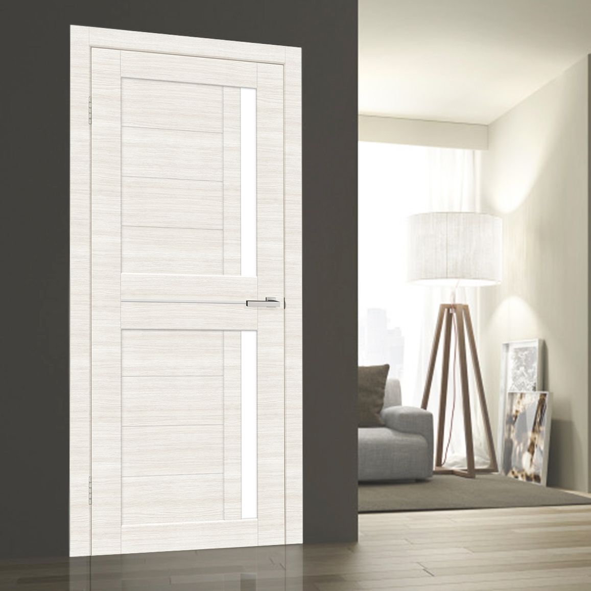 Межкомнатная дверь Cortex Deco 01 bianco line