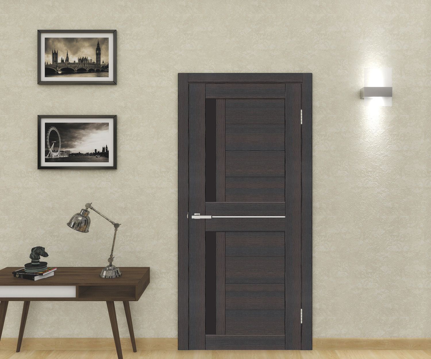 Межкомнатная дверь Cortex Deco 01 ЧС дуб wenge
