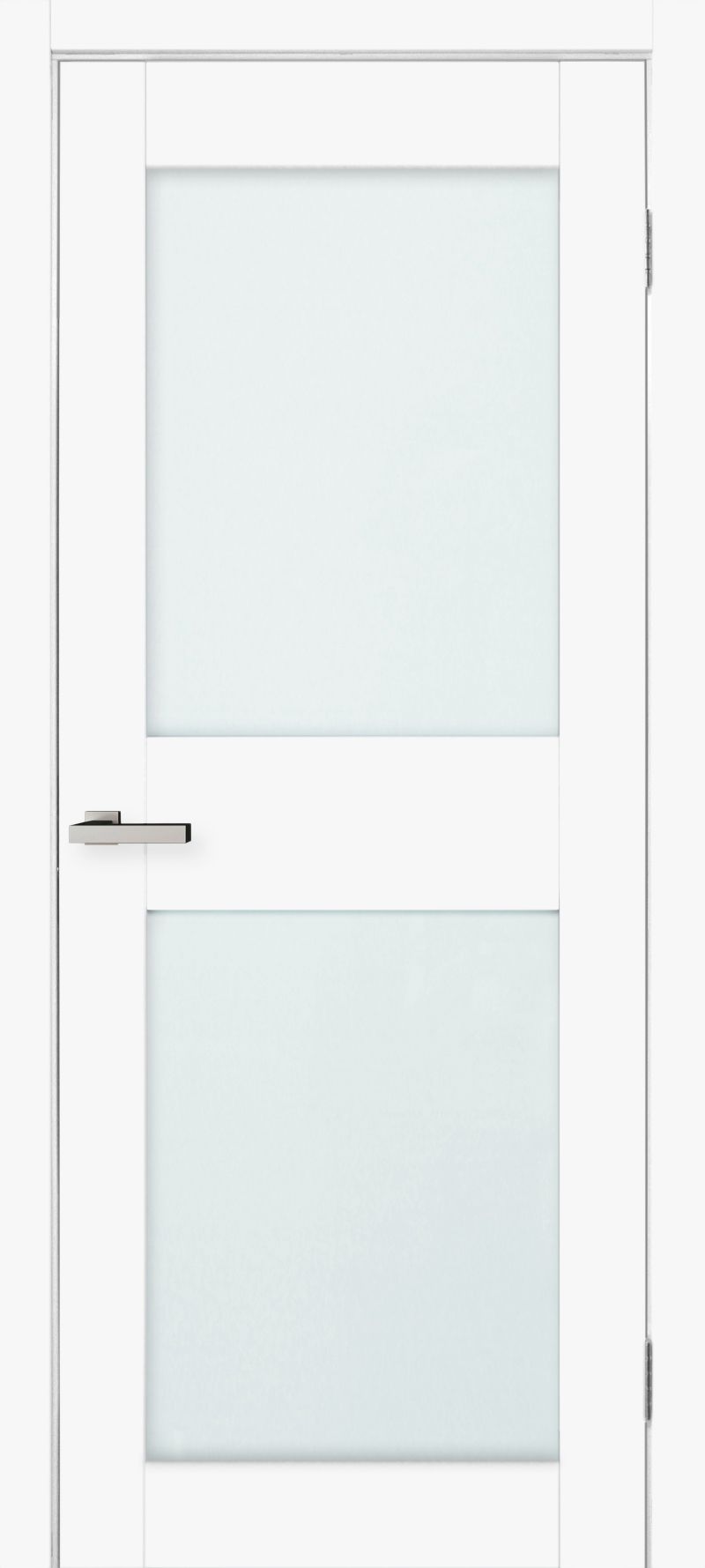 Межкомнатная дверь Двери Omis Cortex Gloss 04 white matt triplex молочный